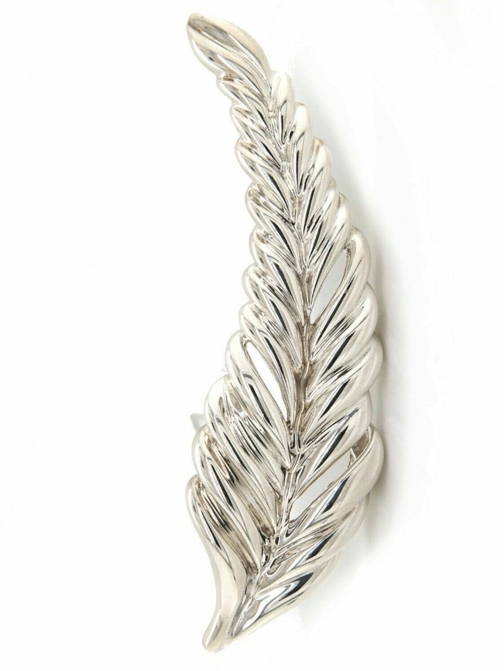 Tiffany & Co. Sterling Silver Feather Fern Leaf Brooch Pin